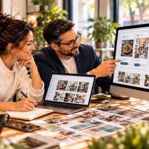 Canadian business owner and advertising strategist developing a multi-platform paid advertising growth campaign